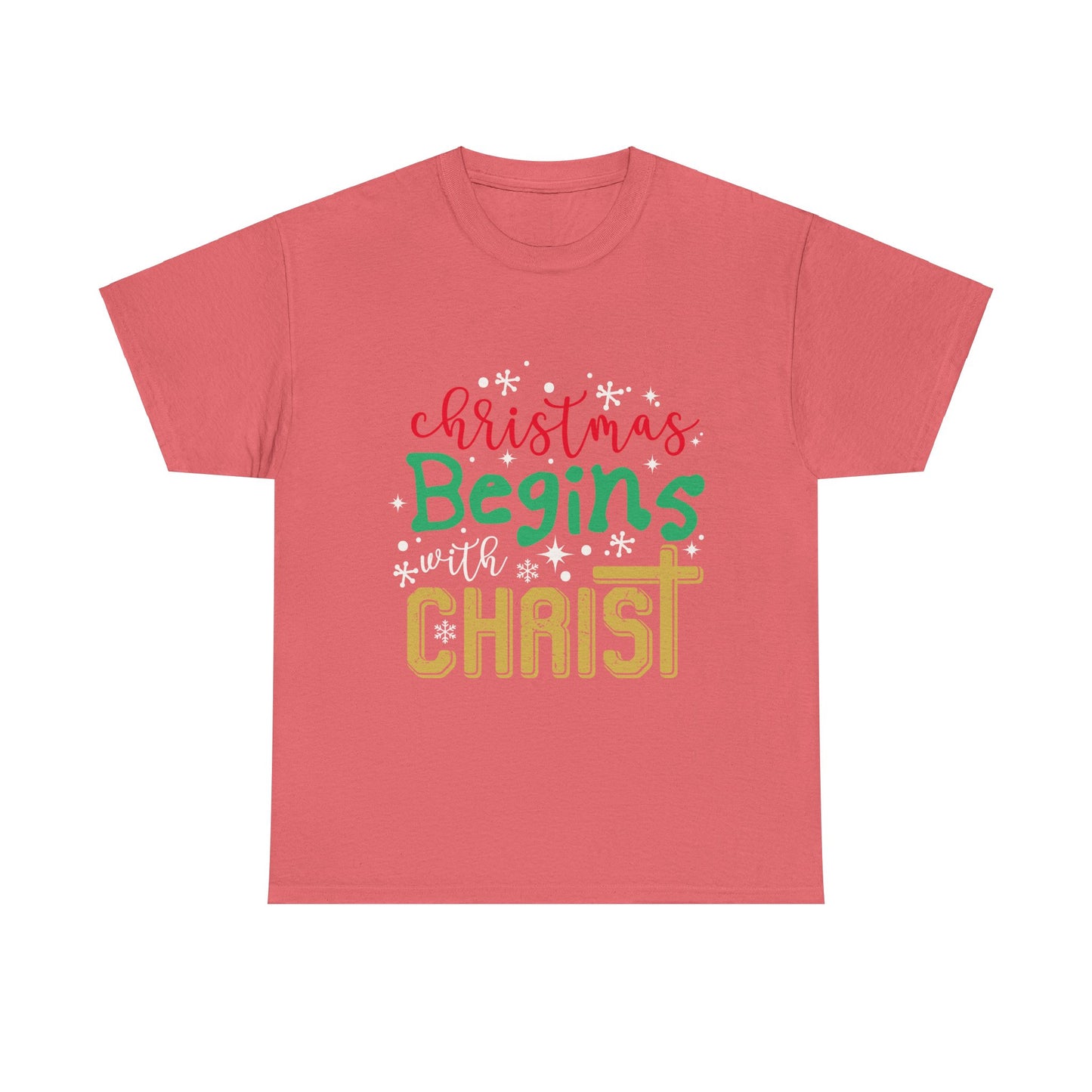 Christmas Unisex Tee - Christmas Begins with Christ