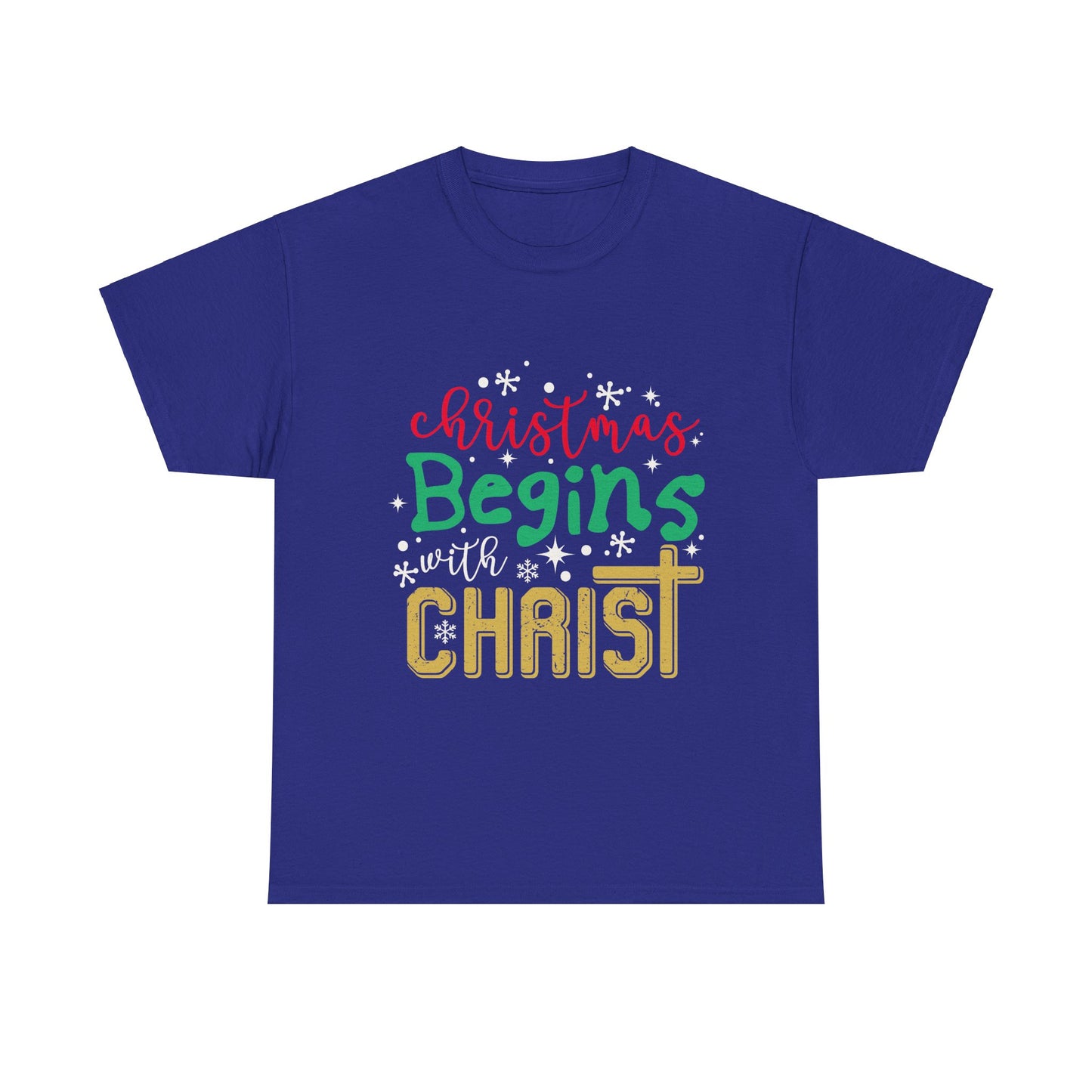 Christmas Unisex Tee - Christmas Begins with Christ