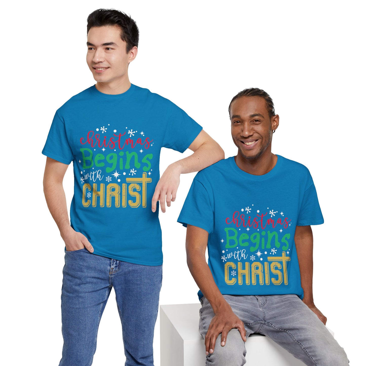 Christmas Unisex Tee - Christmas Begins with Christ