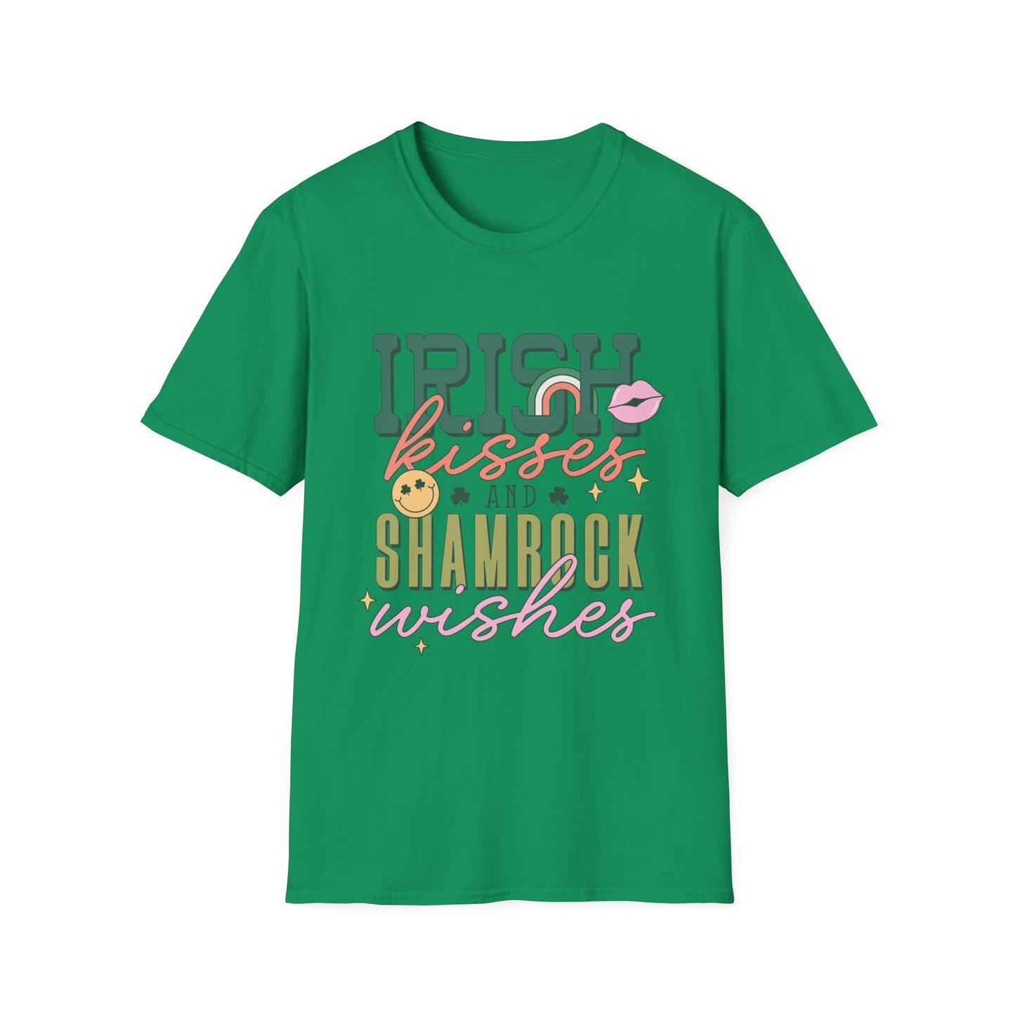 Irish Kisses and Shamrock Wishes Unisex T-Shirt