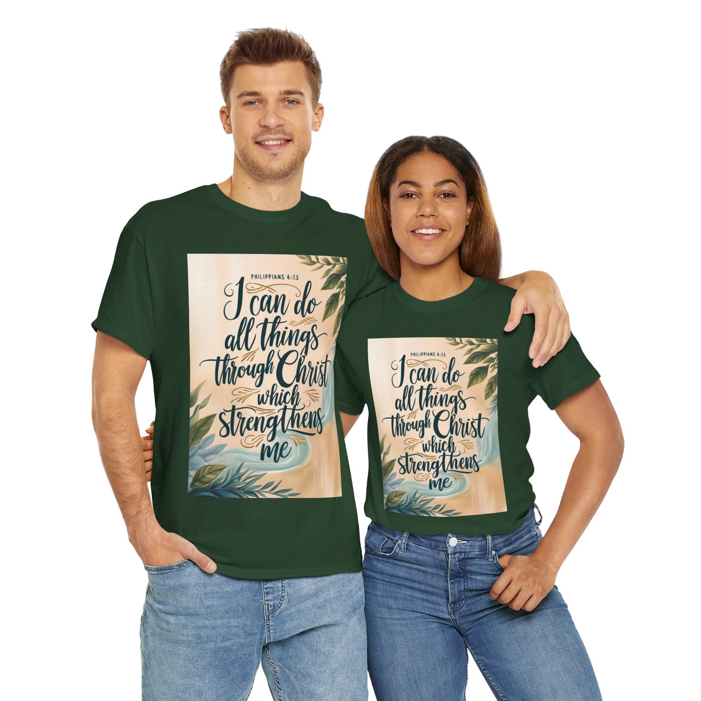I Can Do All Things Through Christ Heavy Cotton Tee