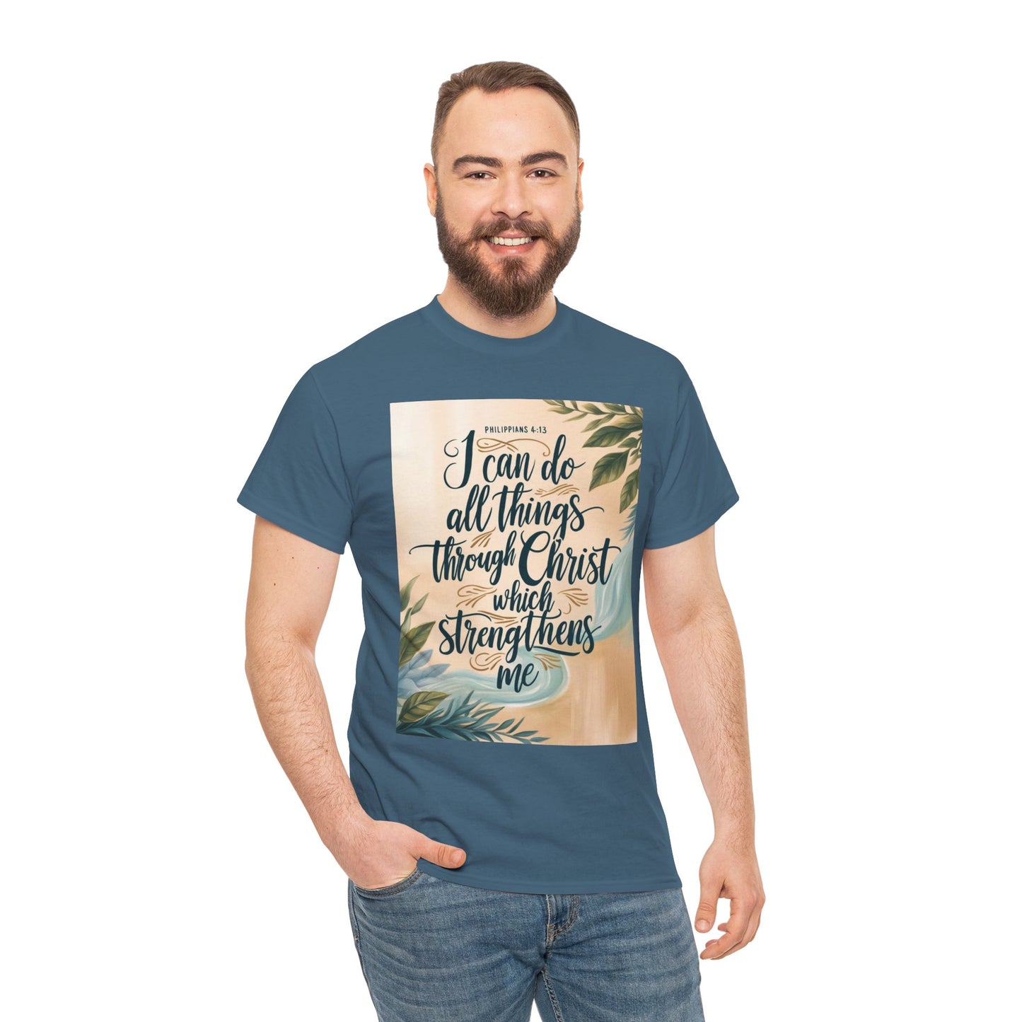 I Can Do All Things Through Christ Heavy Cotton Tee