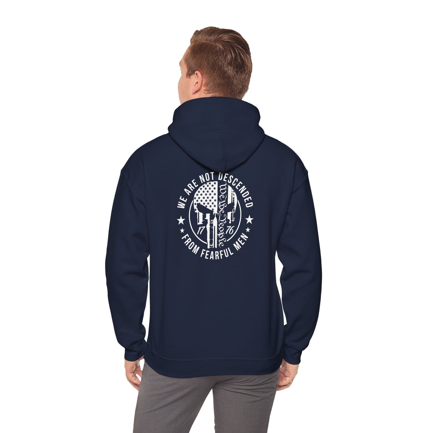 1776 Vintage American Patriot Hoodie – Unisex Heavy Blend™ Sweatshirt