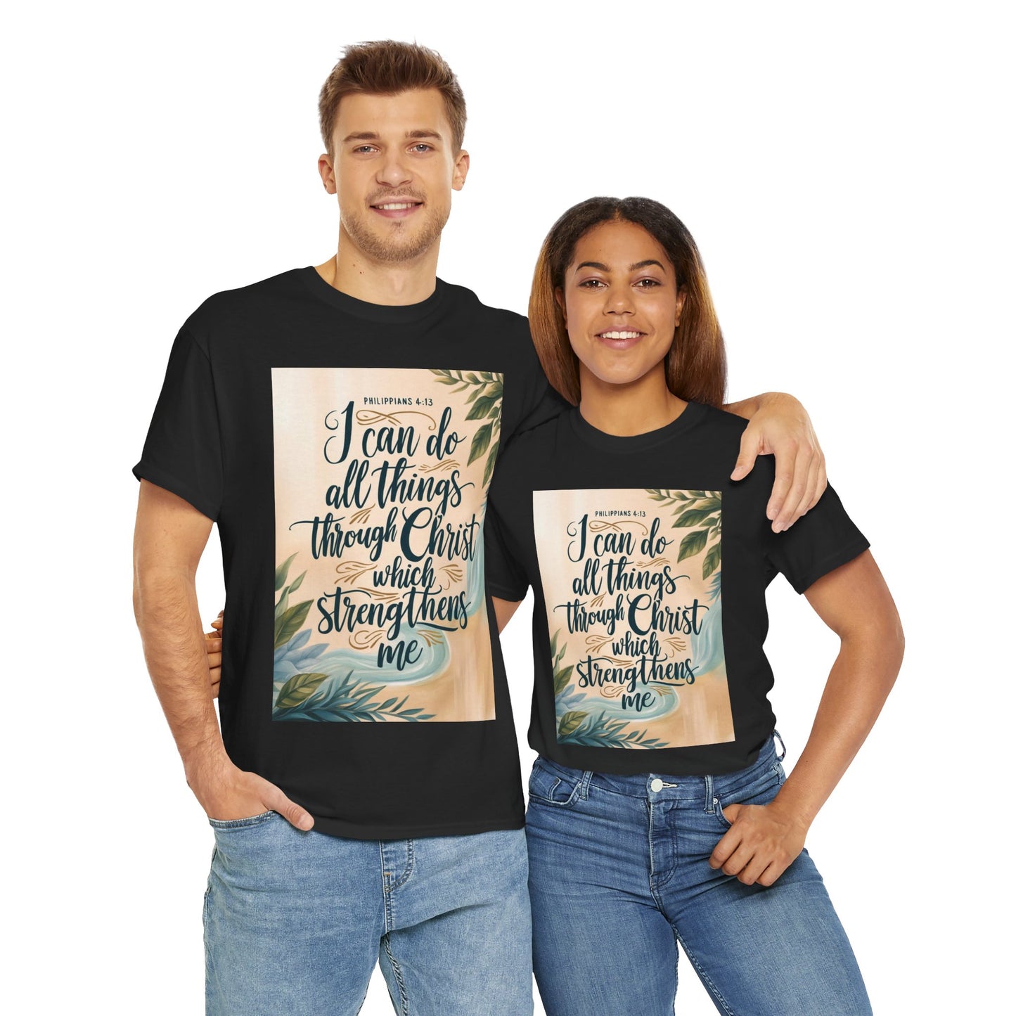 I Can Do All Things Through Christ Heavy Cotton Tee