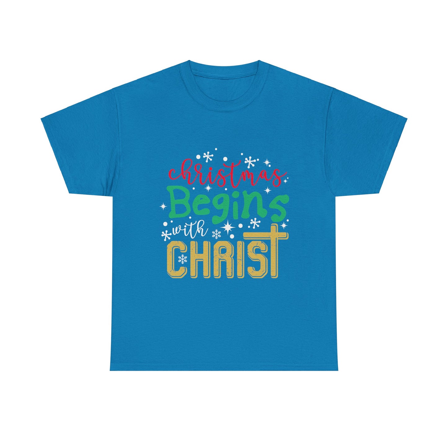 Christmas Unisex Tee - Christmas Begins with Christ