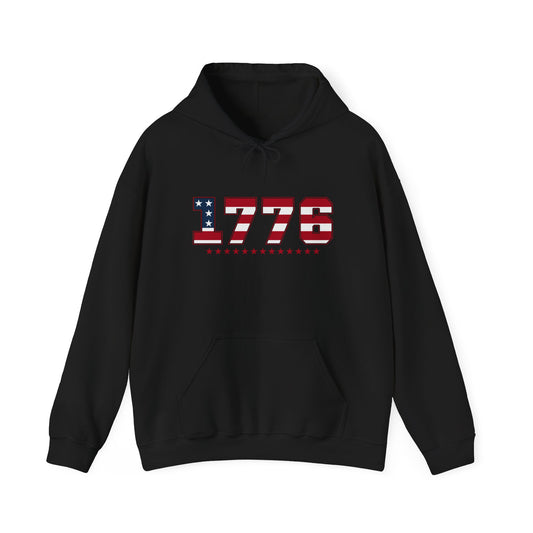 1776 Vintage American Patriot Hoodie – Unisex Heavy Blend™ Sweatshirt