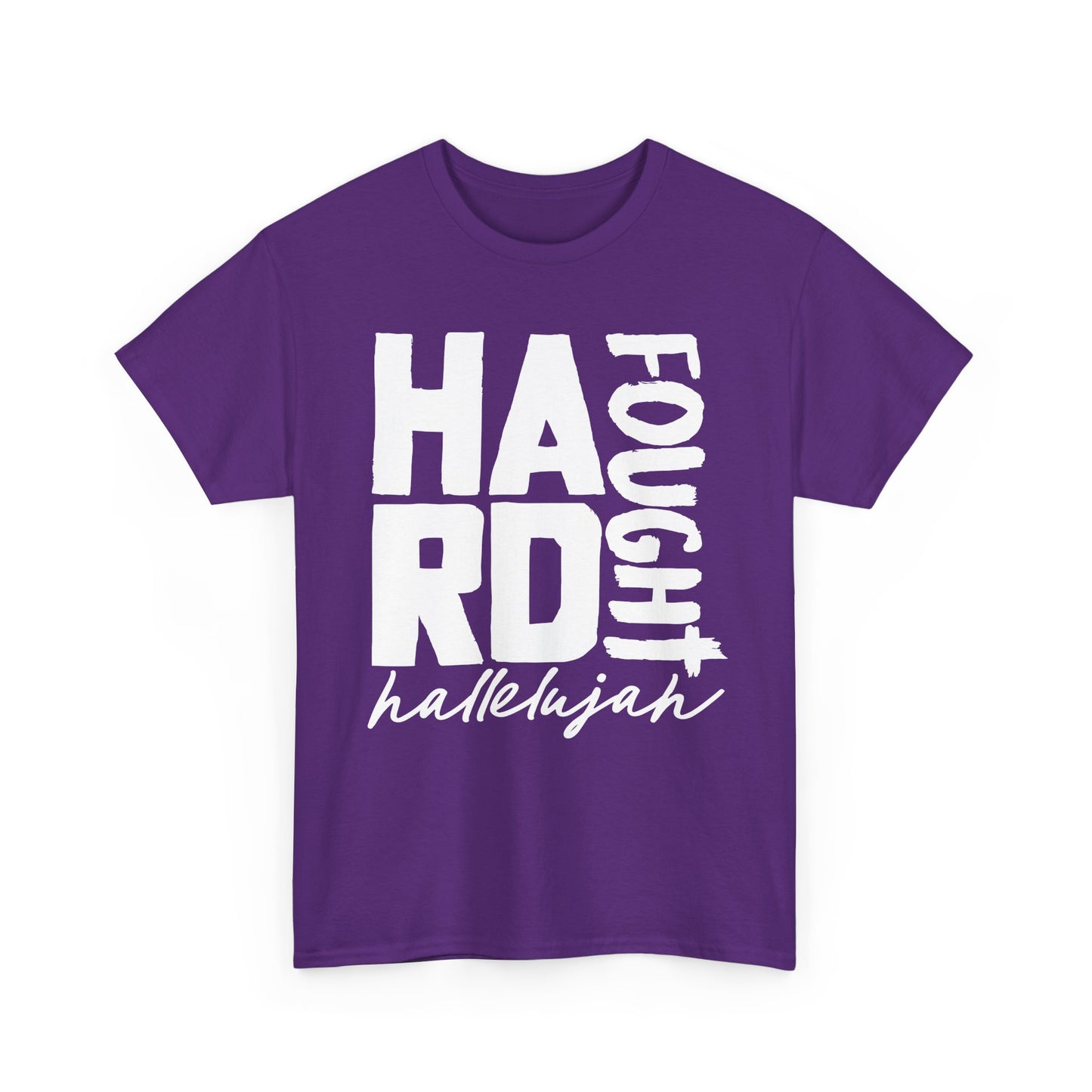 Hard Fought Hallelujah Inspirational Heavy Cotton Tee