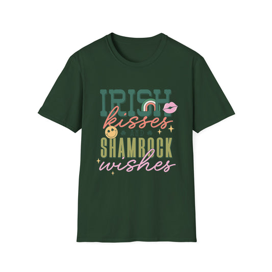 Irish Kisses and Shamrock Wishes Unisex T-Shirt