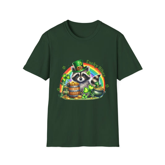 Lucky Raccoon St. Patrick's Day Unisex T-Shirt