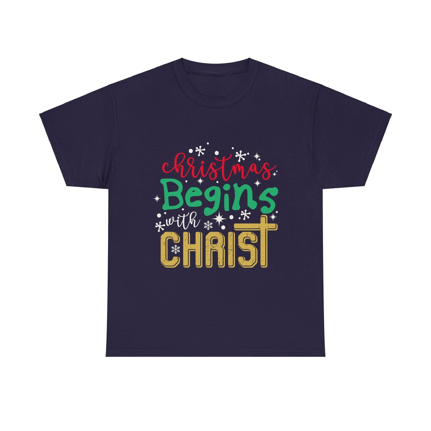 Christmas Unisex Tee - Christmas Begins with Christ