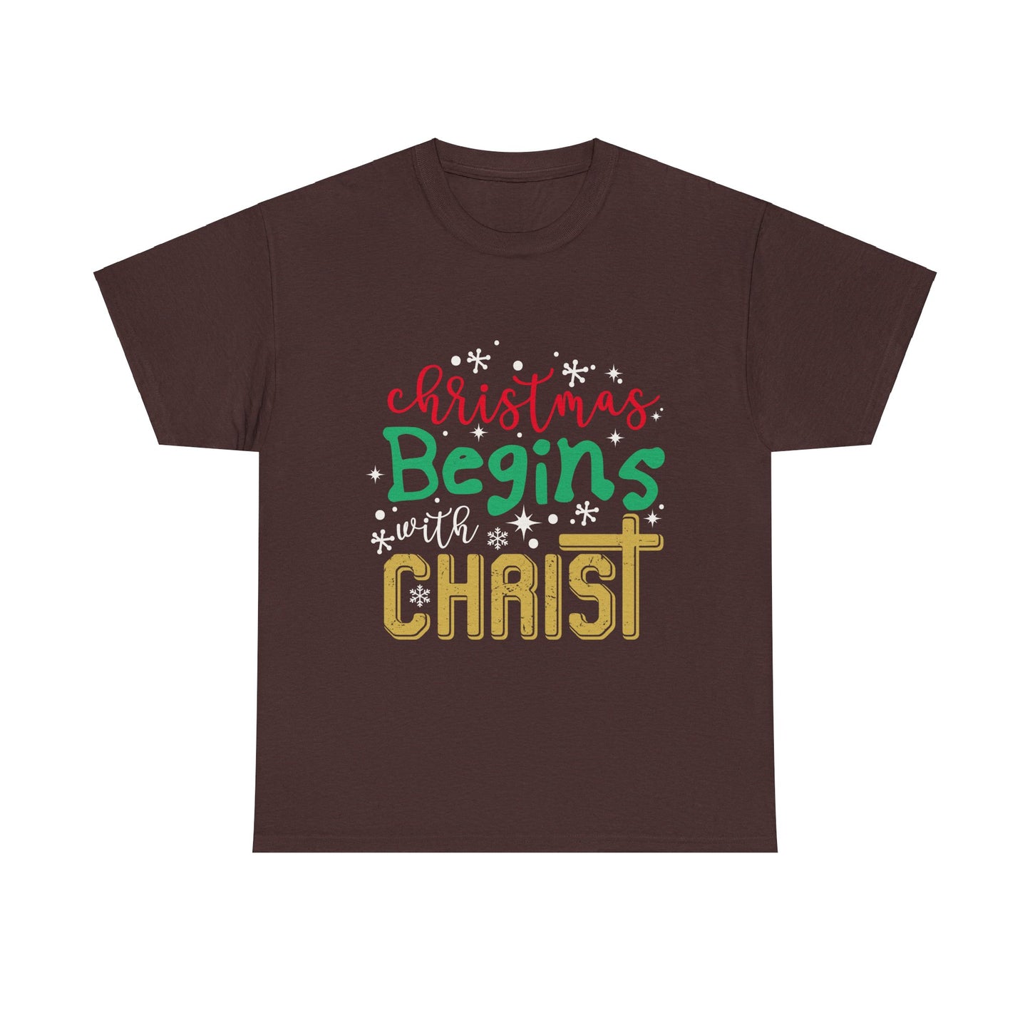 Christmas Unisex Tee - Christmas Begins with Christ