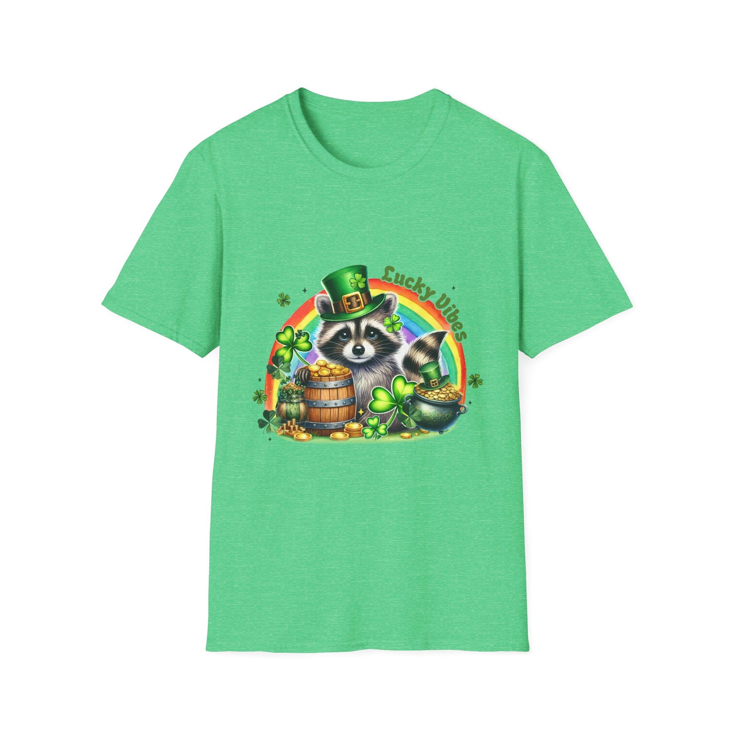 Lucky Raccoon St. Patrick's Day Unisex T-Shirt