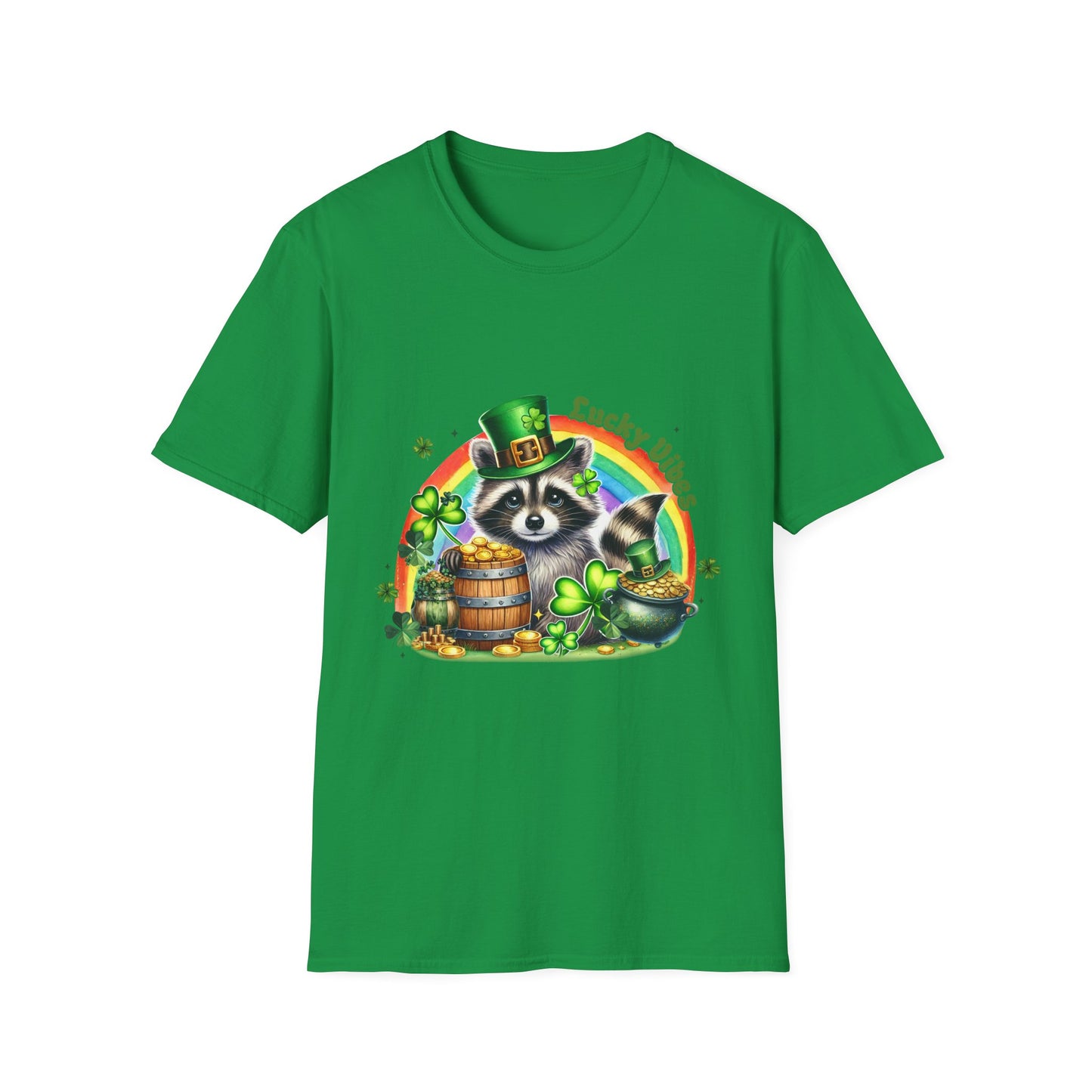 Lucky Raccoon St. Patrick's Day Unisex T-Shirt