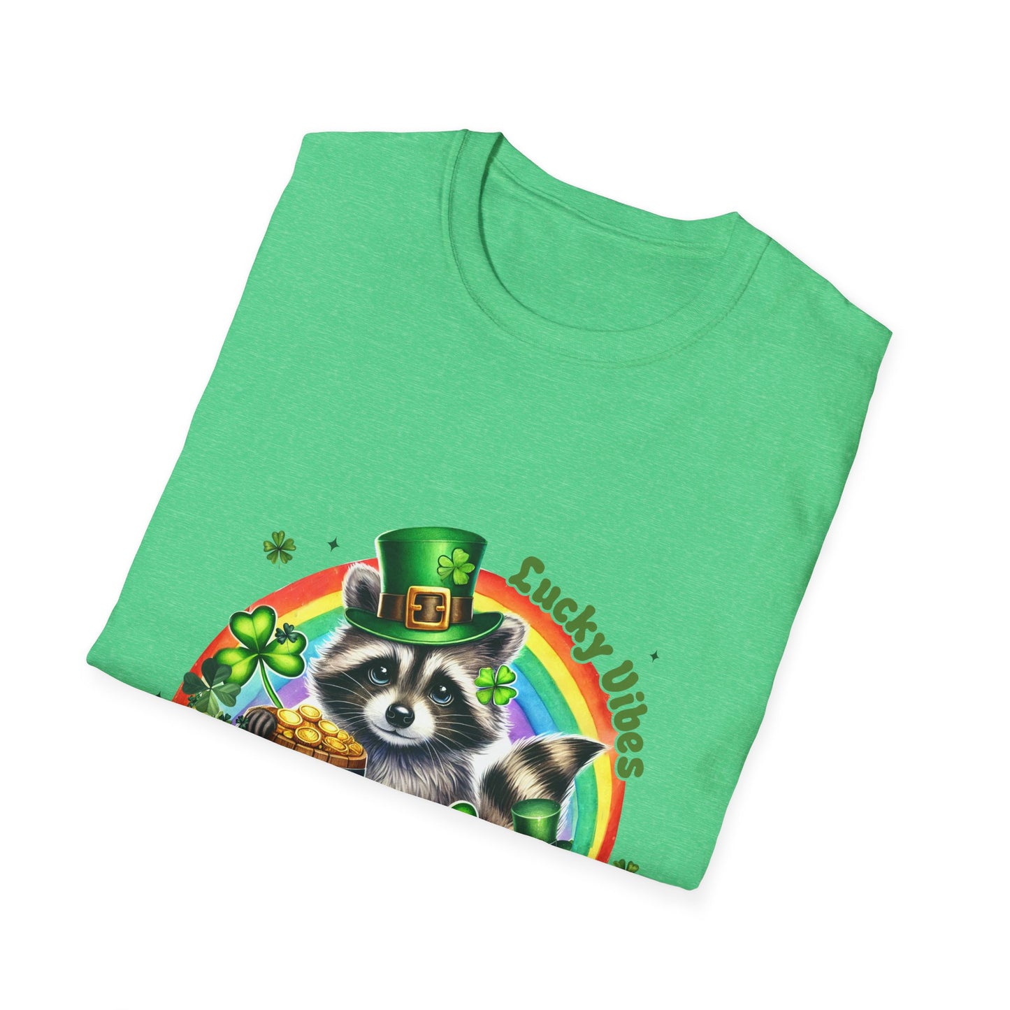 Lucky Raccoon St. Patrick's Day Unisex T-Shirt