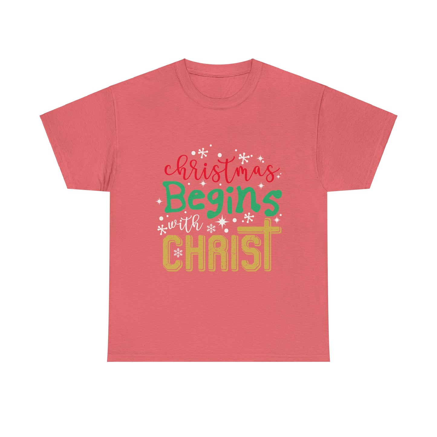 Christmas Unisex Tee - Christmas Begins with Christ