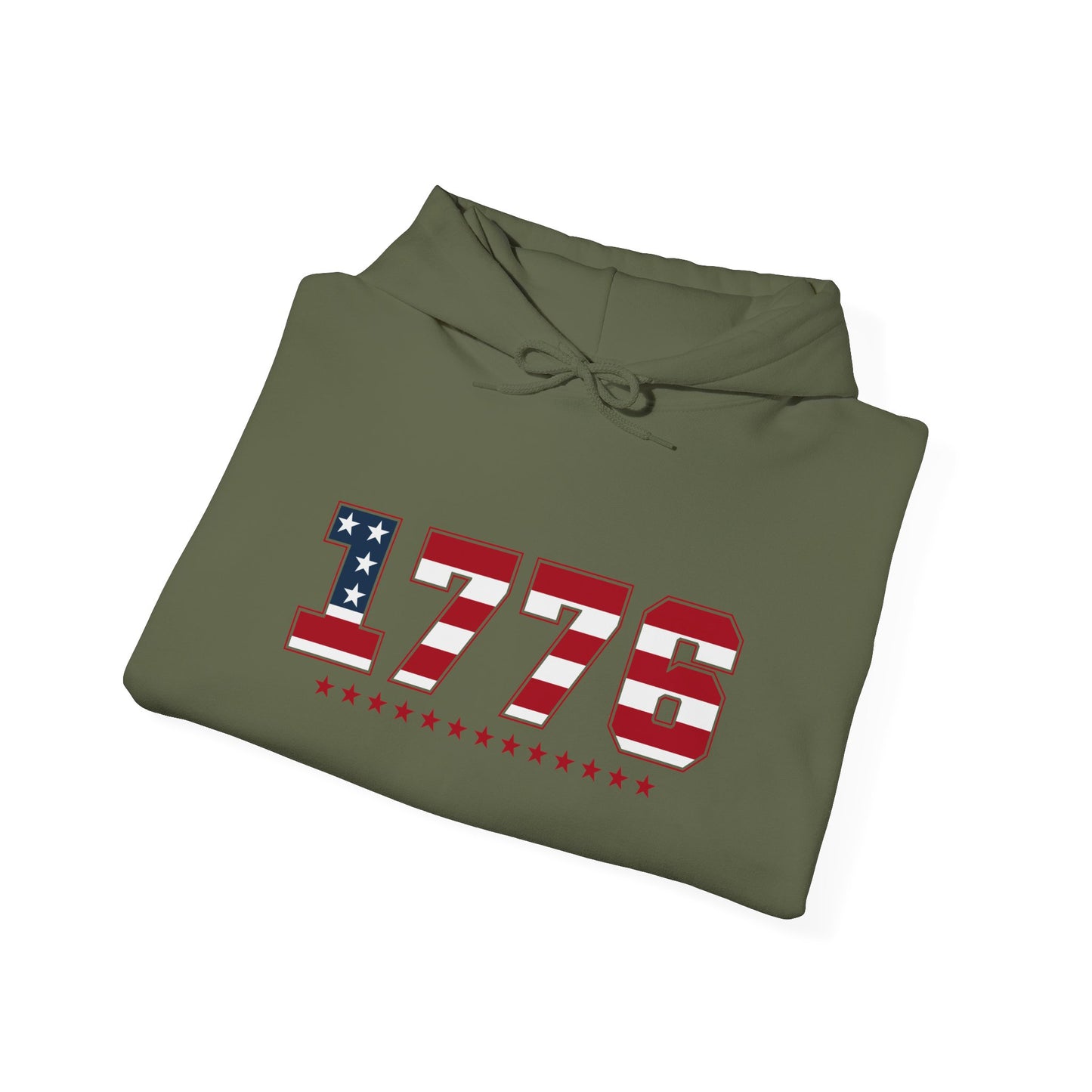 1776 Vintage American Patriot Hoodie – Unisex Heavy Blend™ Sweatshirt