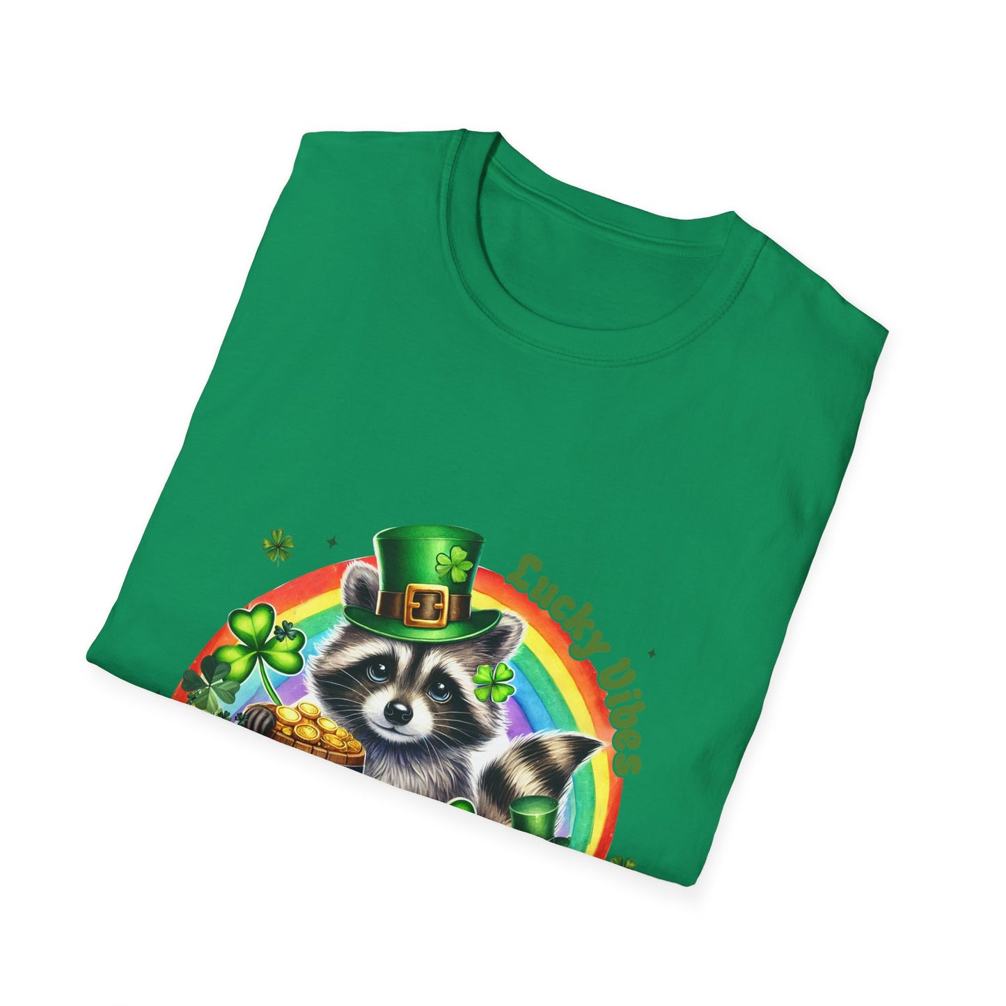 Lucky Raccoon St. Patrick's Day Unisex T-Shirt