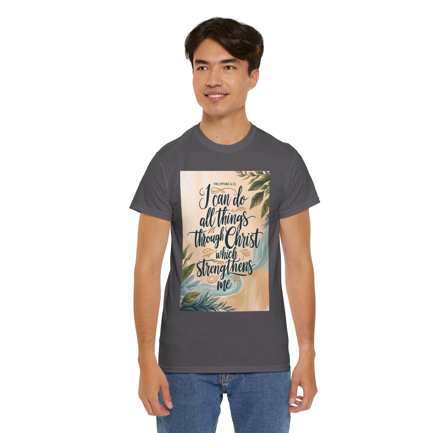 I Can Do All Things Through Christ Heavy Cotton Tee