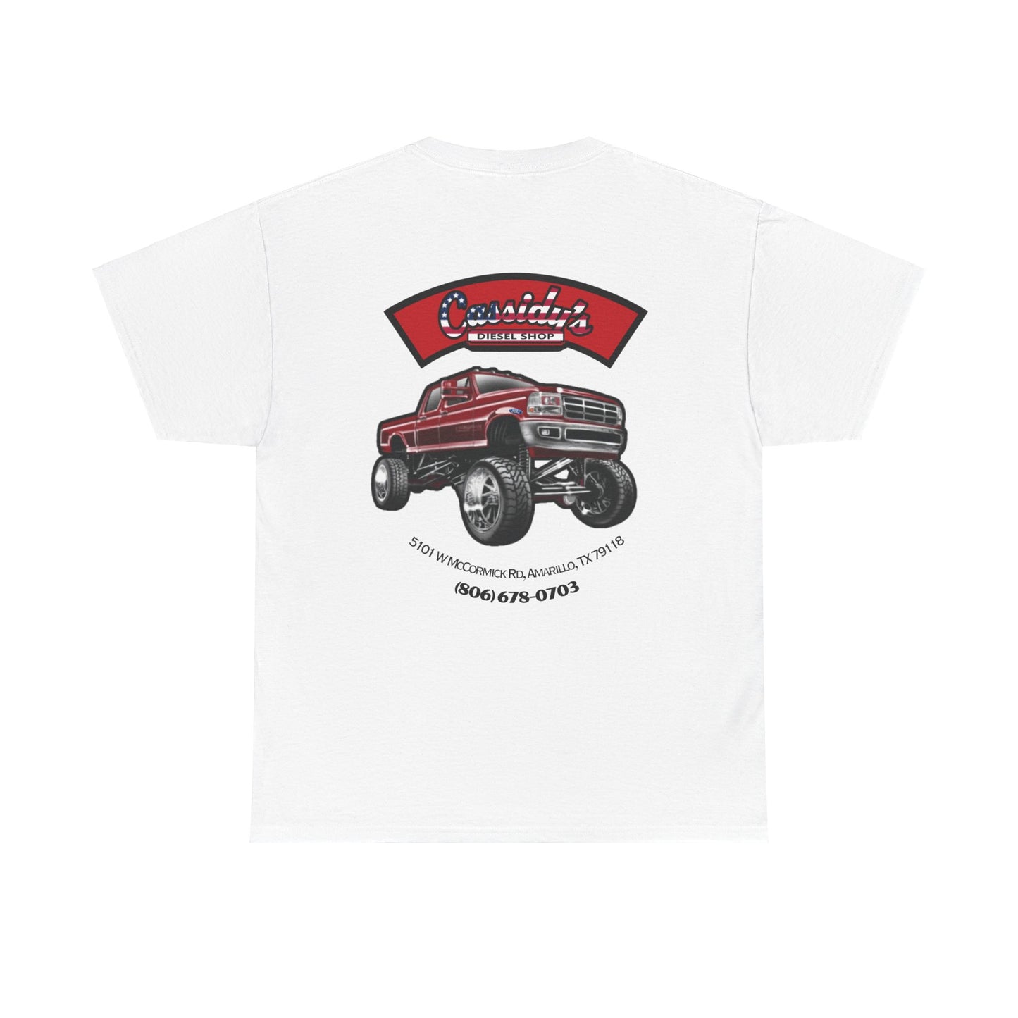 Vintage Truck Print Unisex Heavy Cotton Tee - Classic Americana Style