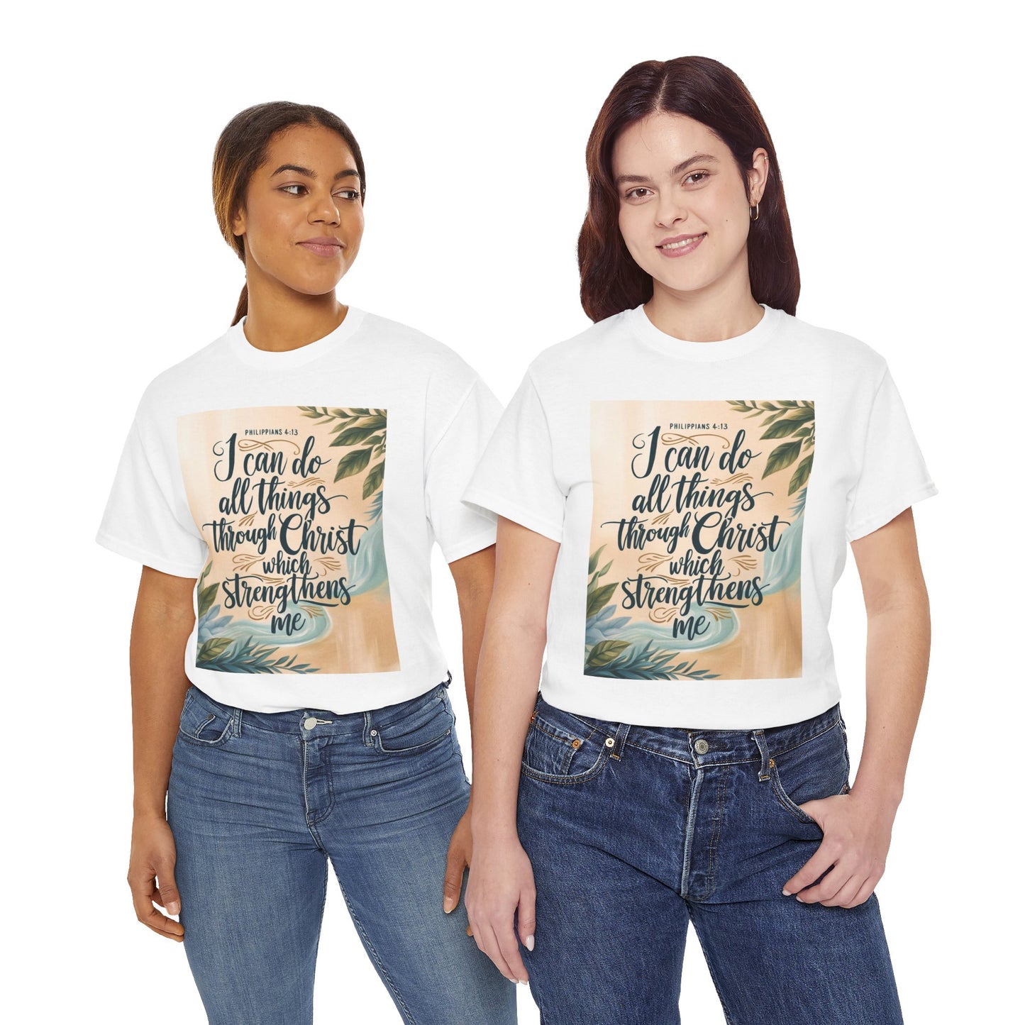 I Can Do All Things Through Christ Heavy Cotton Tee